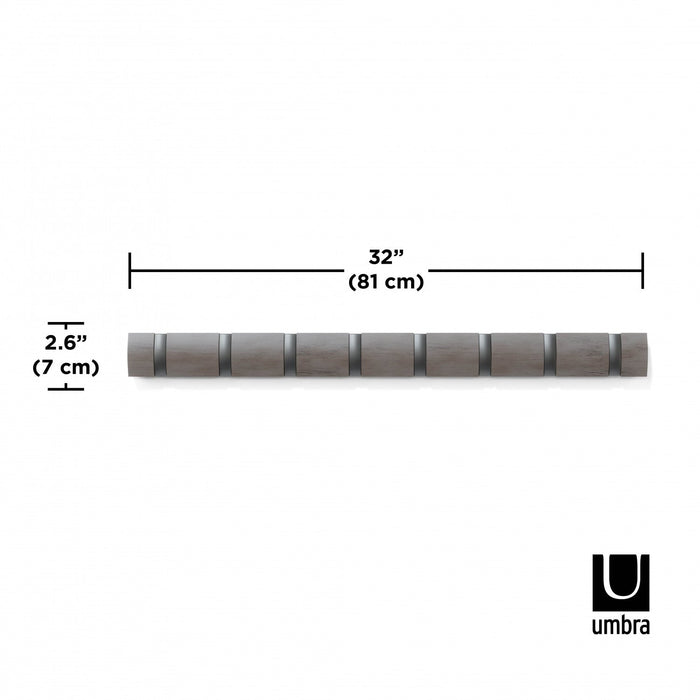 Umbra Flip Wall-Mounted Hooks - Grey