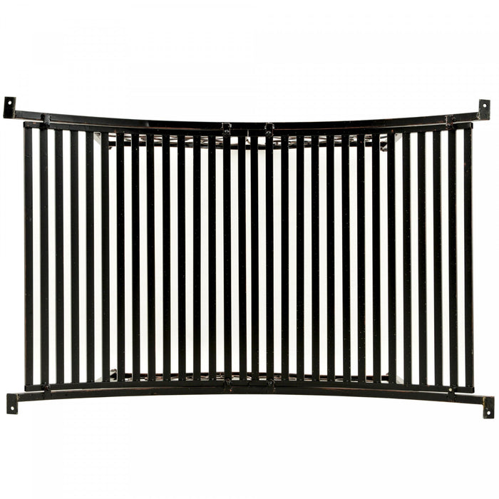 Outsunny 4ft Metal Garden Bridge Decorative Arc Bridge With Guardrails Black Bronze