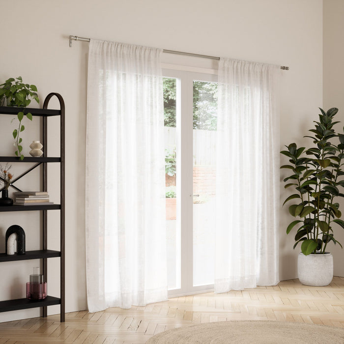 Umbra Cappa Nickel Expandable 1\" Curtain Rod - 36\"-66\" 
