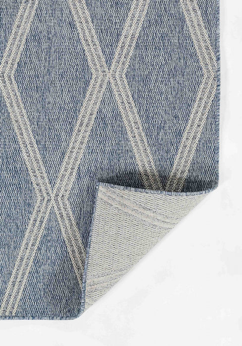 Cypress Transitional 6'6\" x 9'0\" Area Rug in Blue Indoor Area Rug 
