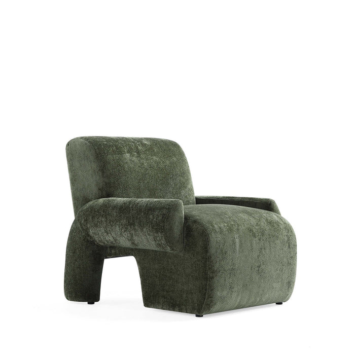Verandah Mid-Century Modern 3-Piece Sofa Set in Olive Green 