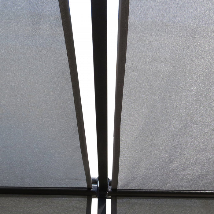 Outsunny 10' X 10' Retractable Pergola Canopy With Steel Frame, Outdoor Patio Gazebo For garden, law