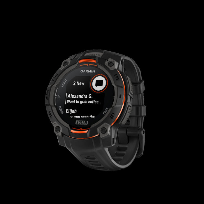 Garmin Instinct 3 Gps Smartwatch 45 Mm - Rugged Military Spec 810, Solar, Compass, Barometric Altime