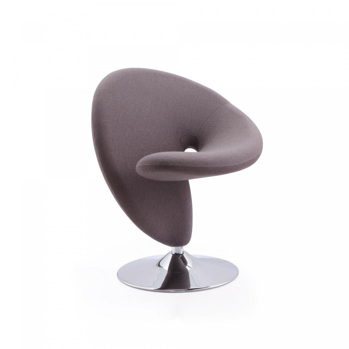 Curl Modern 1-Piece Accent Chair in Blue, Cream, Purple, Green, Gray, Orange, Red and Yellow 