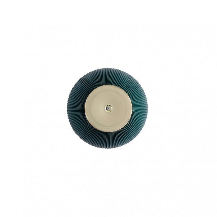 Anderson Modern Sintered Stone Top Upholstered End Table in Green - Set of 2 