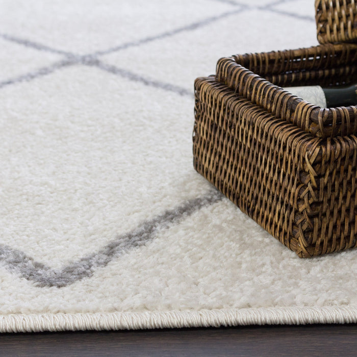 Lav Lat Basics W 3x5 Area Rug