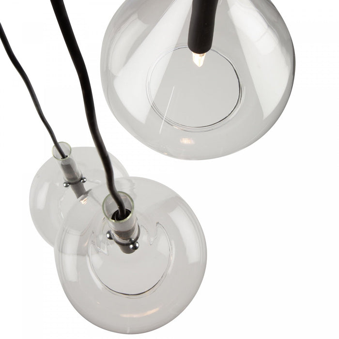 Conic 3-Light Black Pendant 