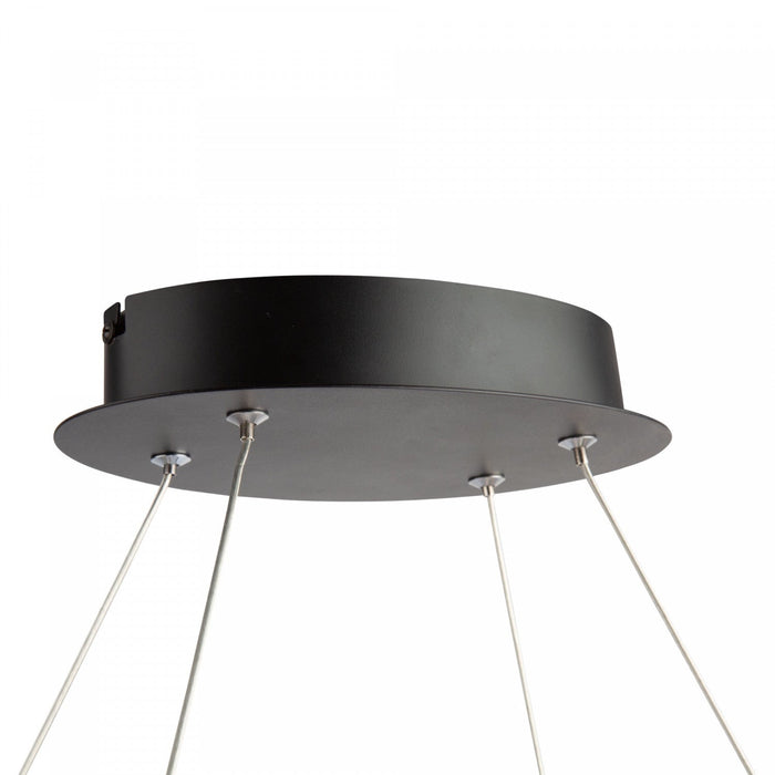 Gemini 38 W LED Black Nickel Flush Mount 