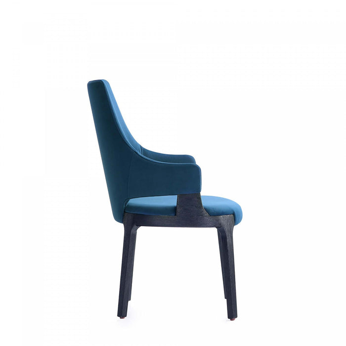 Kara Modern 8-Piece Dining Chair Set in Blue 