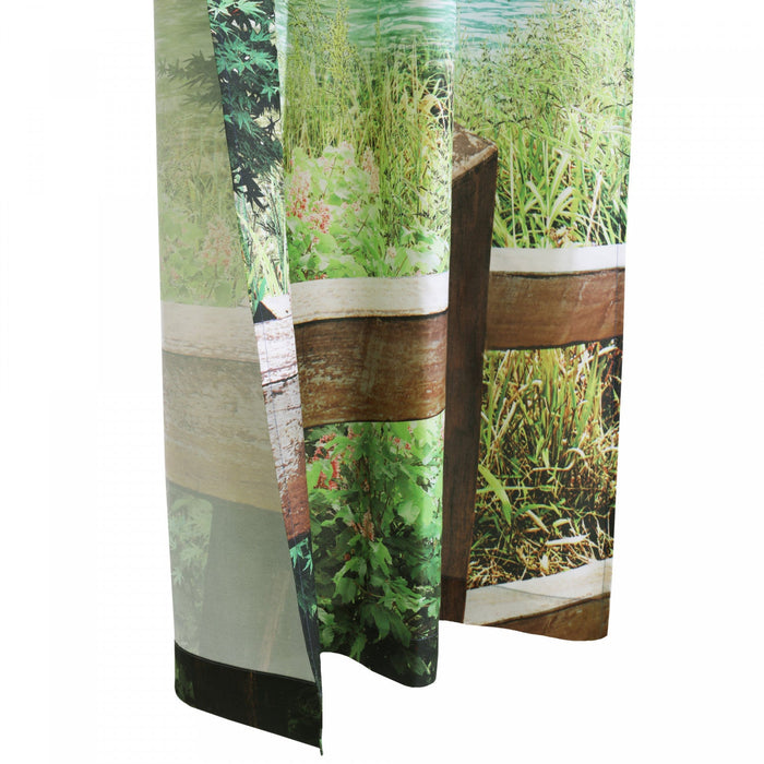 Habitat Landscape Light Filtering Pole Top Curtain Panel Pair - 37 x 84