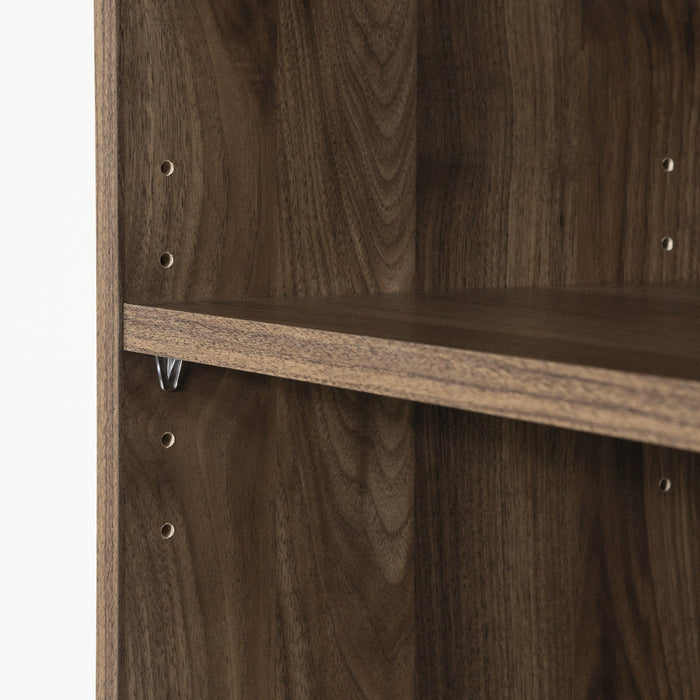 Axess 5-Shelf Narrow Bookcase - Natural Walnut
