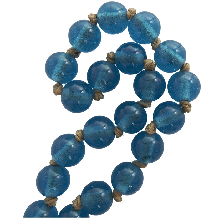 Glass 45\" L Beaded Garland - Dark Sky Blue