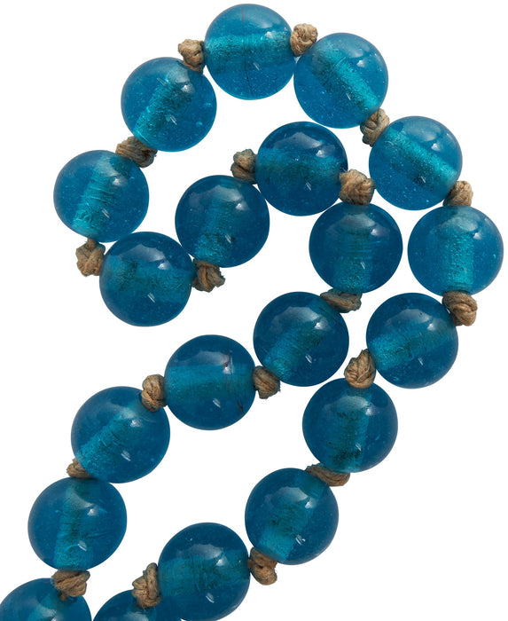 Glass 45\" L Beaded Garland - Dark Sky Blue