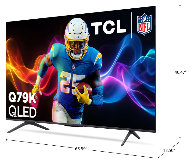 TCL 75\" Q79K QLED 4K UHD Smart Google TV (75Q79K) – 2025 Model