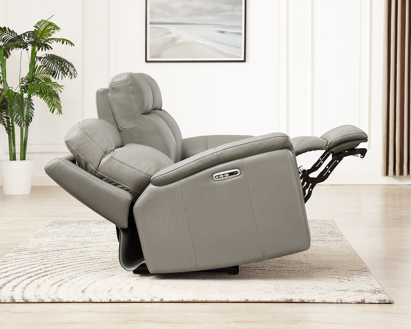 Hydeline Stanfield Power Reclining Loveseat - Grey