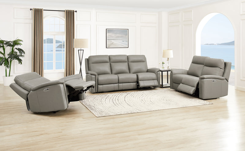 Hydeline Stanfield Power Reclining Sofa - Grey