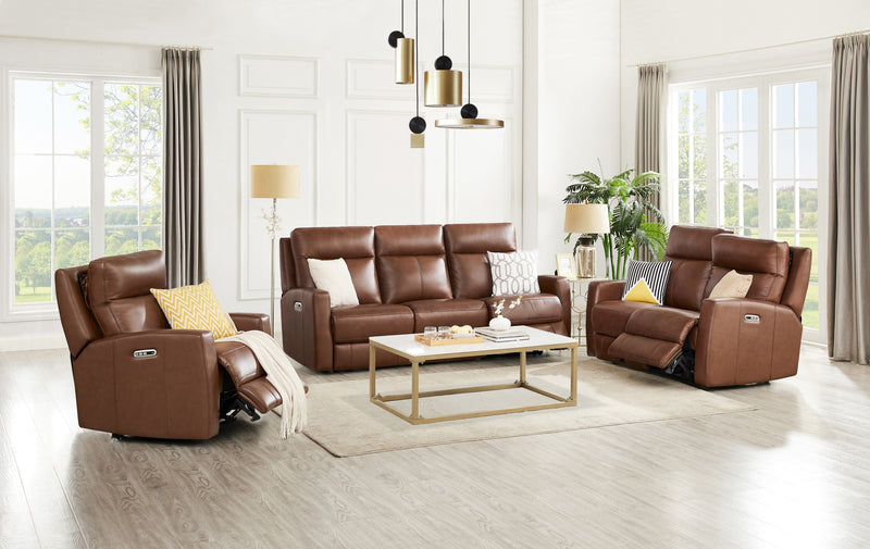 Hydeline Vienna Power Recliner Chair - Brown