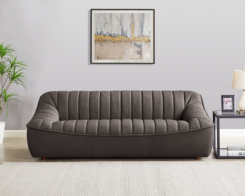 Hydeline Nest Leather Sofa - Chocolate