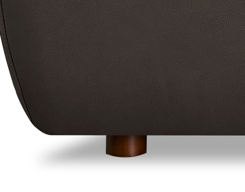 Hydeline Nest Leather Loveseat - Chocolate