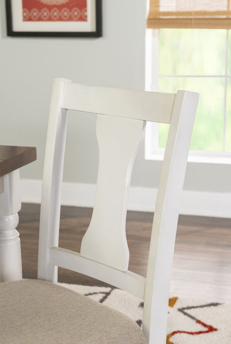 Willow White Fabric Accent Dining Chair - Set of 2
