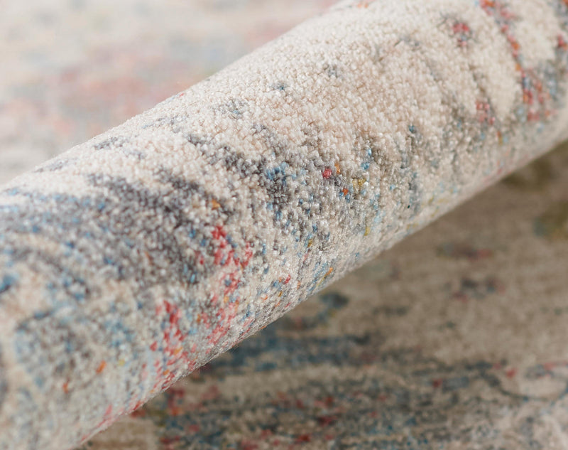 Ethel Traditional 8'0\" x Area Rug in Multi Indoor Area Rug 