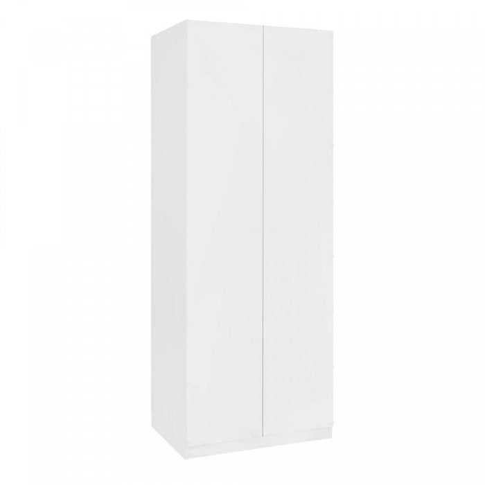 Lee Modern 32\" Wardrobe Closet in White Armoire 
