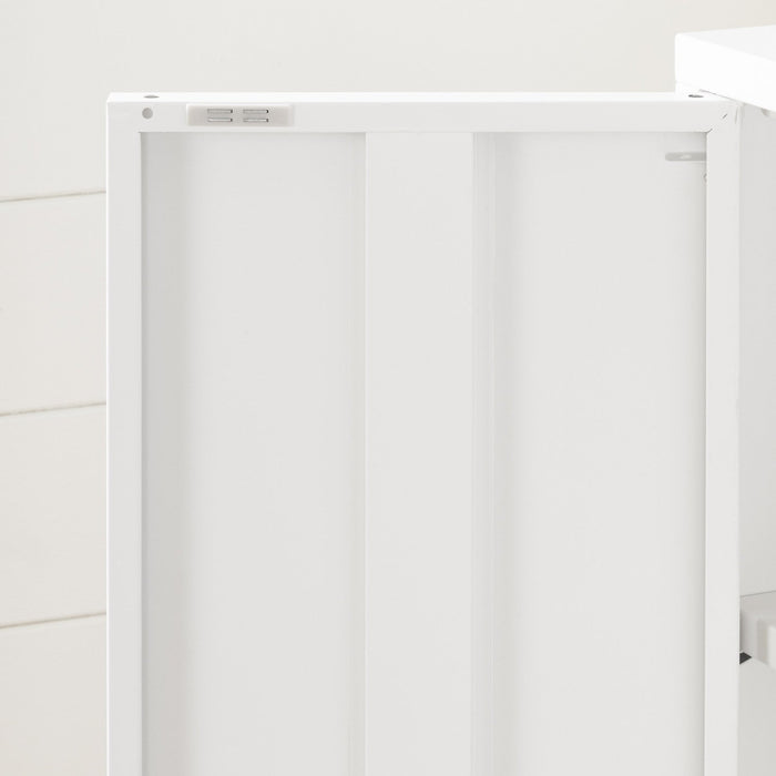 Crea Metal 2-Door Accent Cabinet - Pure White 