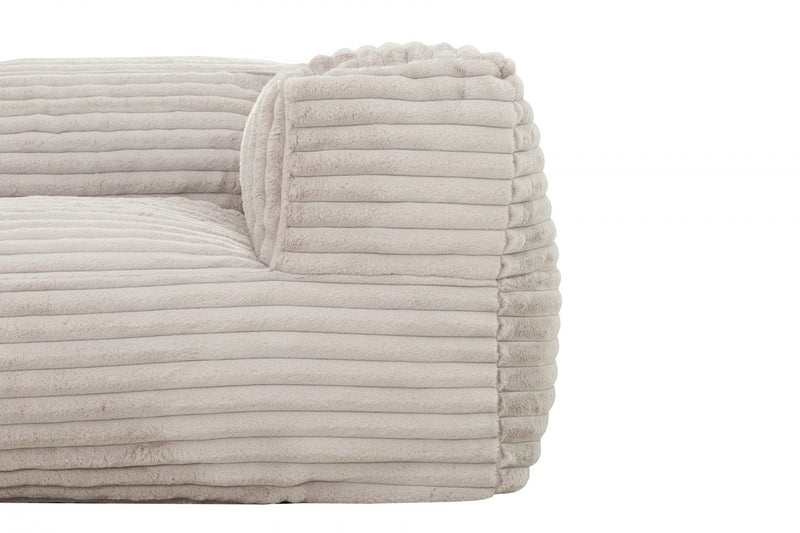 Sealy Redd Corduroy High Density Foam Bean Bag Sofa Chair - Taupe