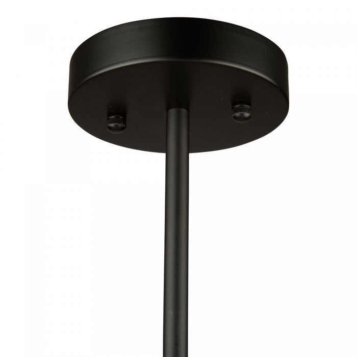 Perris 4-Light Black Pendant 