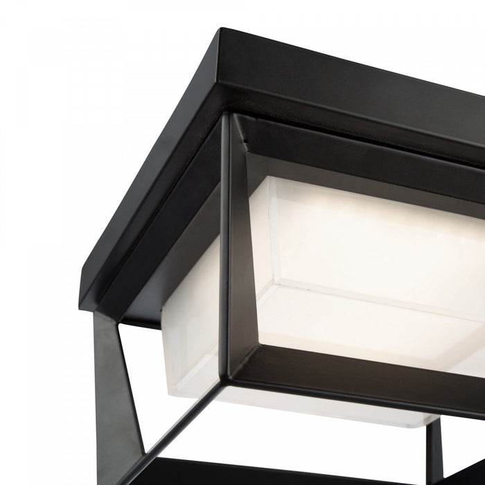 Waterbury 12 W LED Black Outdoor Flush Mount 