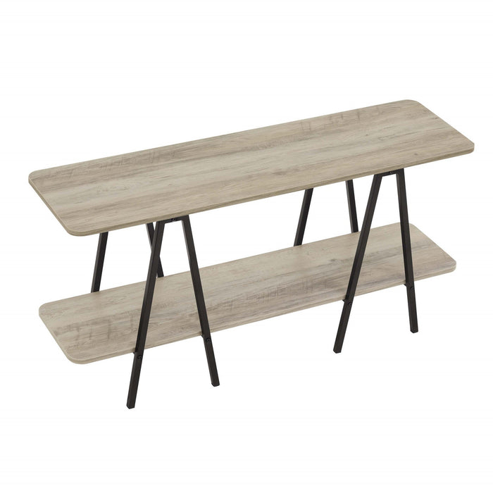 Celine Contemporary Modern 47\" Console Table in Rustic Gray 