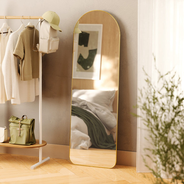 Umbra Hubba Arched 20\" x 62\" Mirror - Brass