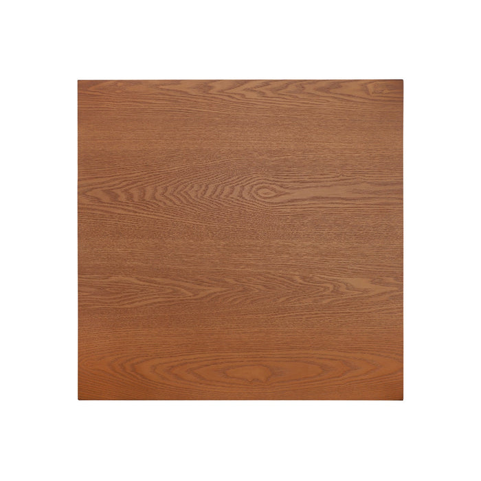 Ethan Rustic Solid Rubberwood End Table,Beige  