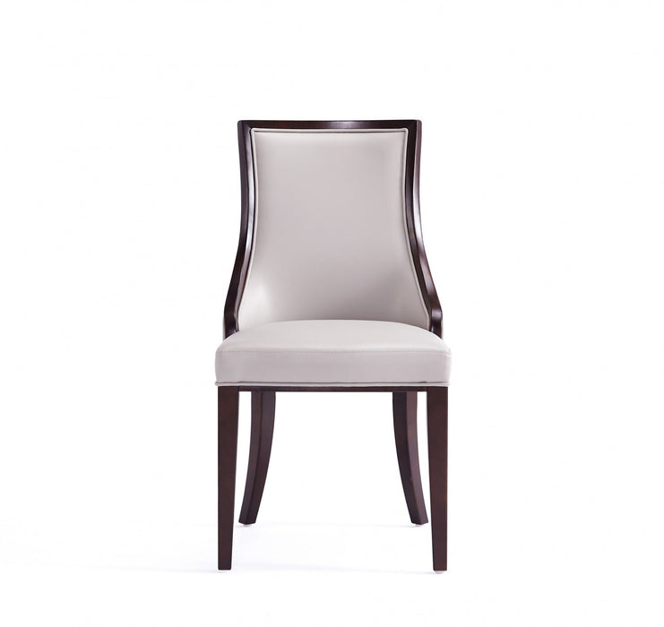 Grand Traditional 6-Piece Dining Chair Set in Light Gray 