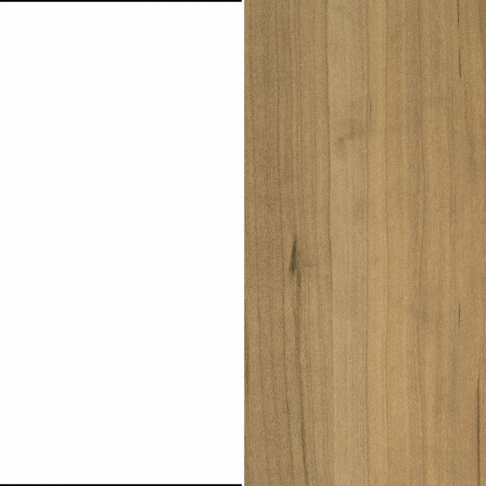 Toscano 6-drawer Kitchen Island - White And Maple Nutmeg 