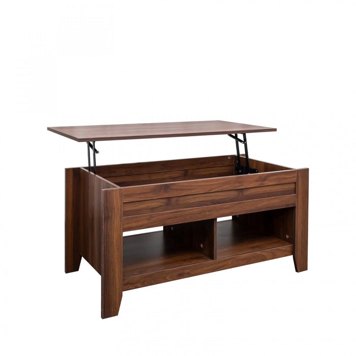 Strauss Lift-top Coffee & End Table Brown, Set Of 2 Occasional Table Package 