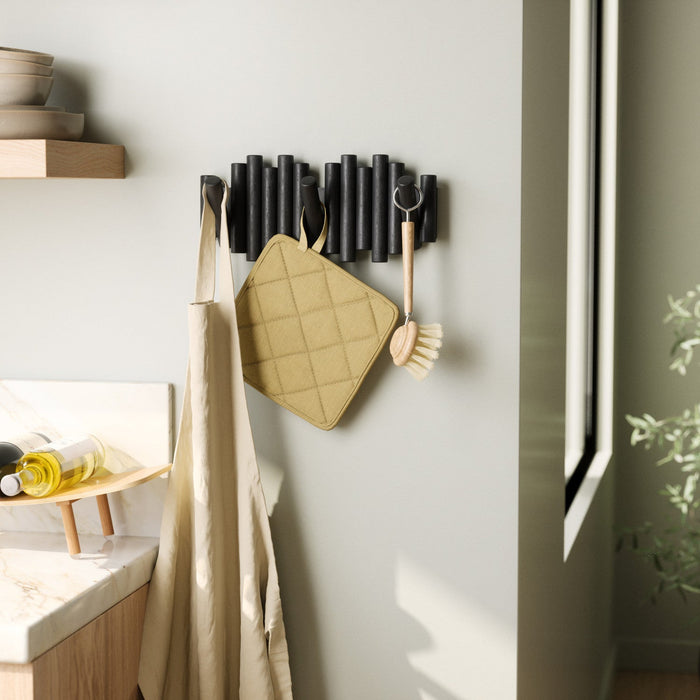 Umbra Picket Rail Wall Hooks - Black