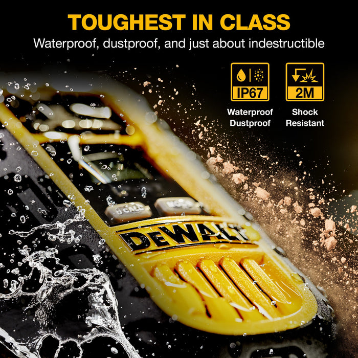 2 Dewalt Dxfrs300 Walkie Talkies - 1 Watt, Heavy Duty, 22 Channel Long Range Two Way Radios