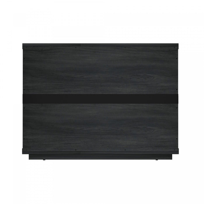 Evelyn Modern 32\" Nightstand in Charcoal Gray (1-Drawer) 