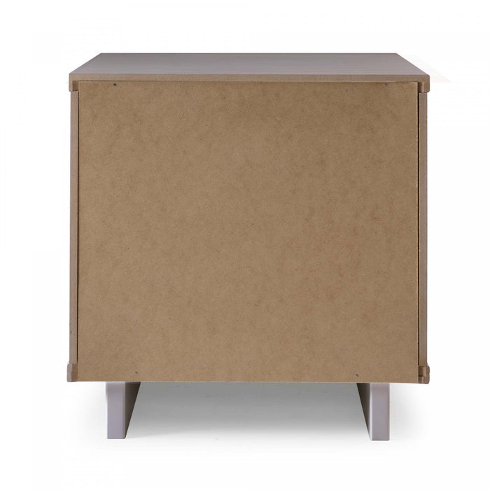 Granville Modern 18\" Nightstand in Light Gray (2-Drawer) - Set of 2 