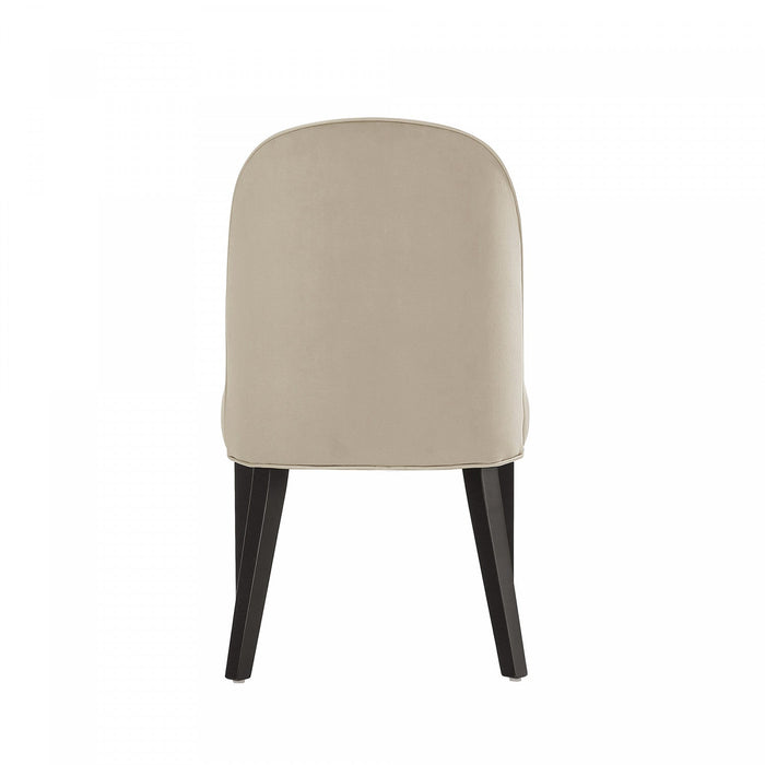 Hillman Modern Wood Upholstered Dining Chair in Sand - Set of 2 
