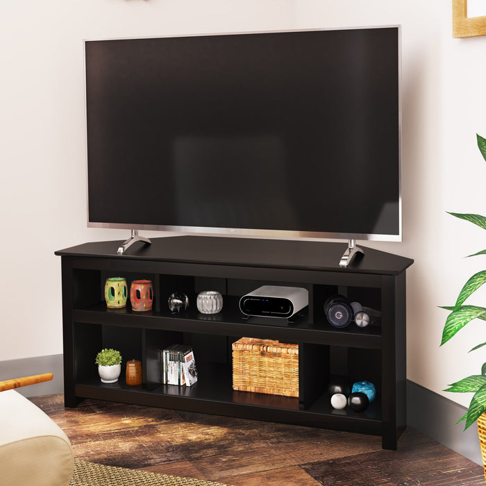 Vasari Corner Flat Panel Plasma and LCD TV Console - Black