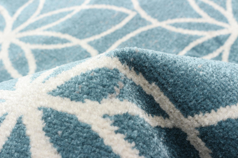 Terali Turquoise Machine Washable Area Rug - 2'6\" x 8'0\"