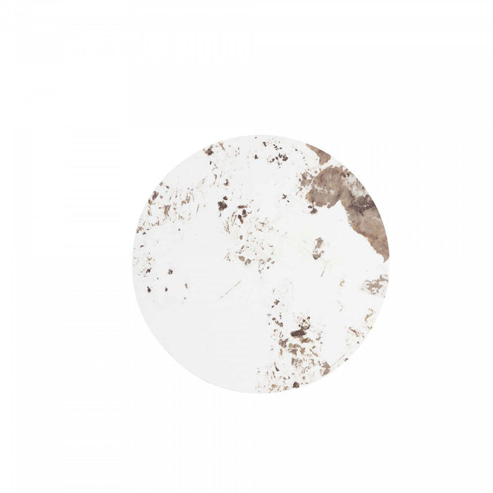 Monica Modern Glam Sintered Stone Top Coffee Table in Bronze 
