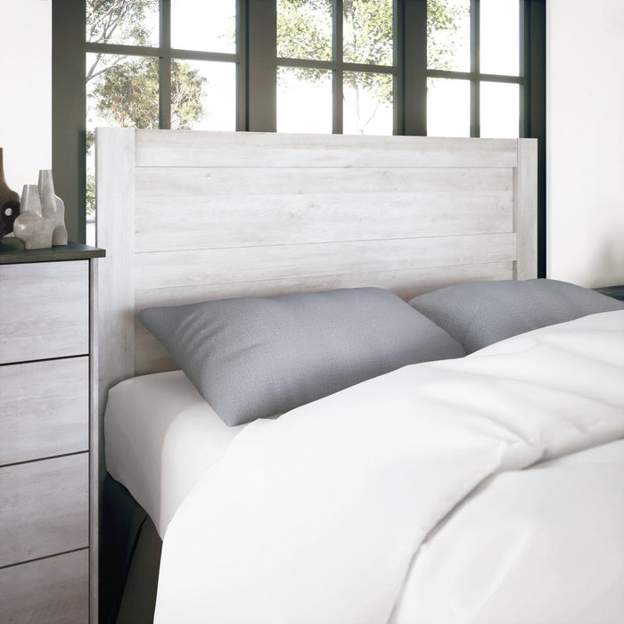Prepac Rustic Ridge Farmhouse Queen Headboard - Washed White