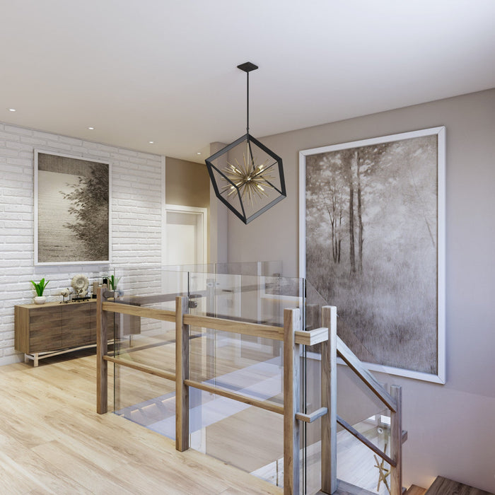 Sunburst  8-Light Chandelier 