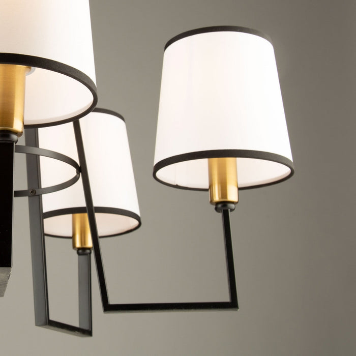 Coco 5-Light Black and Gold Chandelier 