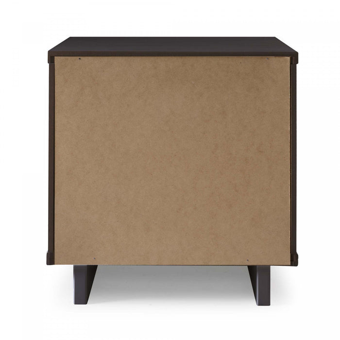 Granville Modern 18\" Nightstand in Charcoal Gray (2-Drawer) - Set of 2 