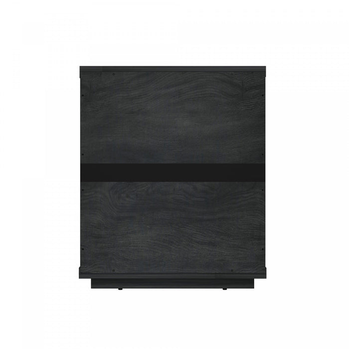 Evelyn Modern 20\" Nightstand in Charcoal Gray (1-Drawer) 