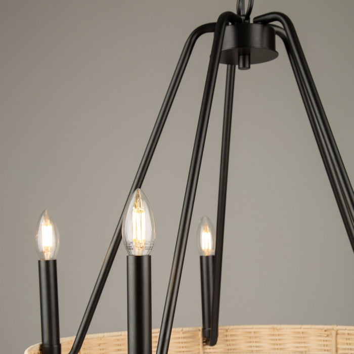 Perris 5-Light Black Chandelier 